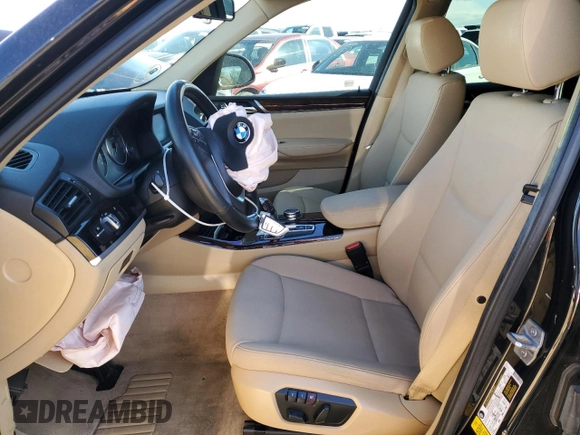2016 BMW X3 sDrive28i with VIN 5UXWZ7C5XG0R32179, listed as a Copart auction lot 44651575 with 106,154 mi miles and Salvage Title. Bid and sale history available at DreamBid. Image 7.