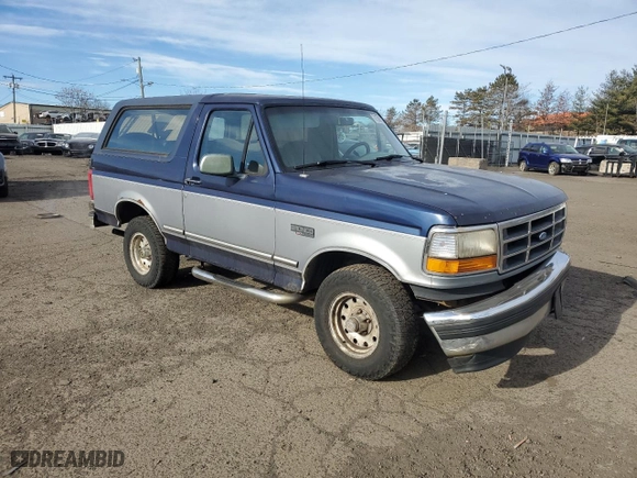 1994 Ford Bronco Custom with VIN 1FMEU15H6RLA30450, listed as a Copart auction lot 87583125 with 268,581 mi miles and Salvage Title. Bid and sale history available at carsss.com. Image 4.