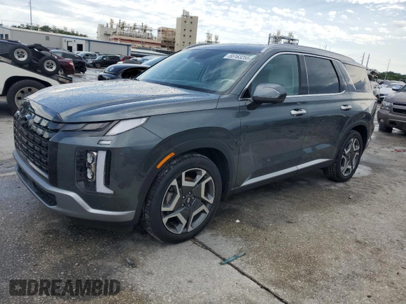 2023 Hyundai Palisade Limited z VIN KM8R54GE5PU615630, wystawiony jako Copart lot #55163255 z przebiegiem 45 922 mil mil oraz Szkoda całkowita • Salvage title. Historia ofert i sprzedaży dostępna na DreamBid. Obrazek 1.