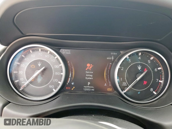 2023 Maserati Levante with VIN ZN661YUM5PX411140, listed as a Copart auction lot 65411165 with 12,053 mi miles and Salvage title. Bid and sale history available at DreamBid. Image 9.