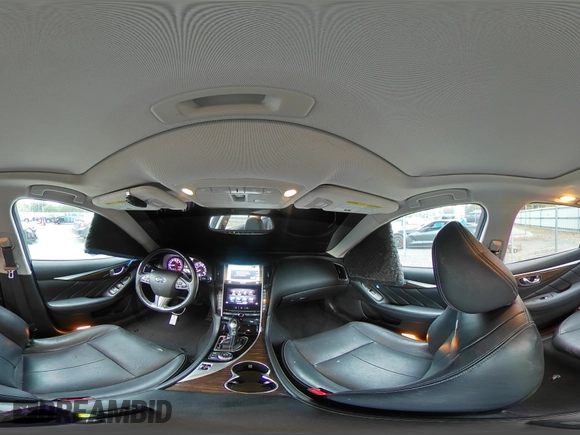 2014 Infiniti Q50 Premium with VIN JN1BV7AP4EM671611, listed as a Copart auction lot 63698505 with 134,904 mi miles and Salvage title. Bid and sale history available at DreamBid. Image 15.