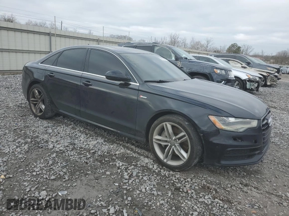 2013 Audi A6 3.0T Prestige with VIN WAUHGAFC9DN107009, listed as a Copart auction lot 87405474 with 124,171 mi miles and Salvage Title. Bid and sale history available at carsss.com. Image 4.