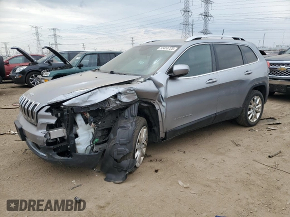 2017 Jeep Cherokee Limited with VIN 1C4PJLDB6HW517966, listed as a Copart auction lot 52453725 with 134,536 mi miles and Clean Title. Bid and sale history available at carsss.com. Image 1.