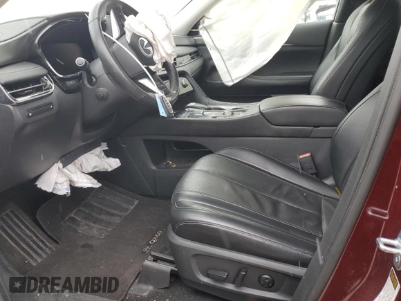 2022 Infiniti QX60 Luxe with VIN 5N1DL1FS7NC330131, listed as a Copart auction lot 87463584 with Not provided miles and Salvage title. Bid and sale history available at DreamBid. Image 7.