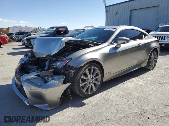 2016 Lexus RC 200t F Sport with VIN JTHHA5BC4G5000230, listed as a Copart auction lot 43856325 with 100,066 mi miles and Salvage title. Bid and sale history available at DreamBid. Image 1.