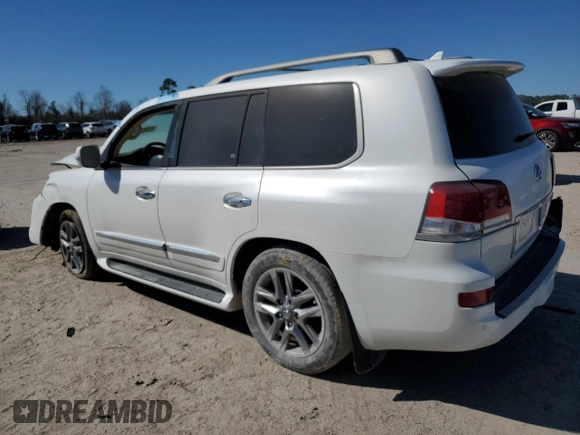 2015 Lexus LX 570 z VIN JTJHY7AX8F4180648, wystawiony jako Copart lot #47002635 z przebiegiem Nie podano mil oraz Szkoda całkowita • Salvage title. Historia ofert i sprzedaży dostępna na DreamBid. Obrazek 2.