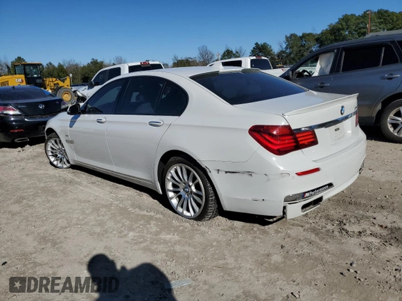2013 BMW 7 Series 740i with VIN WBAYA6C51DD143366, listed as a Copart auction lot 86688234 with 79,326 mi miles and Salvage Title. Bid and sale history available at carsss.com. Image 2.