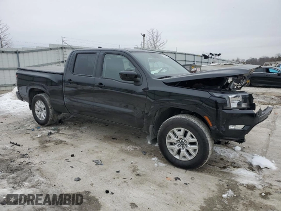 2024 Nissan Frontier SV with VIN 1N6ED1FK8RN660891, listed as a Copart auction lot 42144235 with 2,569 mi miles and Salvage title. Bid and sale history available at DreamBid. Image 4.