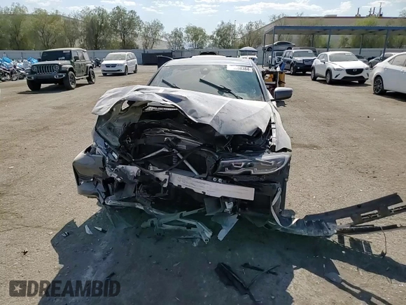 2021 BMW 3 Series 330i with VIN 3MW5R1J02M8B49793, listed as a Copart auction lot 75088384 with 42,281 mi miles and Salvage Title. Bid and sale history available at carsss.com. Image 11.