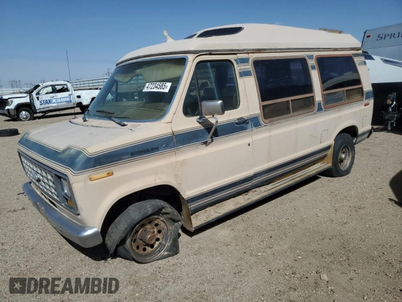 1986 Ford Econoline Cargo with VIN 1FDDE14N6GHB87105, listed as a Copart auction lot 47234585 with 41,020 mi miles and Clean Title. Bid and sale history available at DreamBid. Image 1.