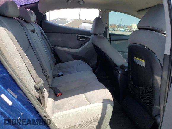2013 Hyundai Elantra GLS with VIN KMHDH4AE7DU487588, listed as a Copart auction lot 62098015 with 106,046 mi miles and Salvage title. Bid and sale history available at DreamBid. Image 10.