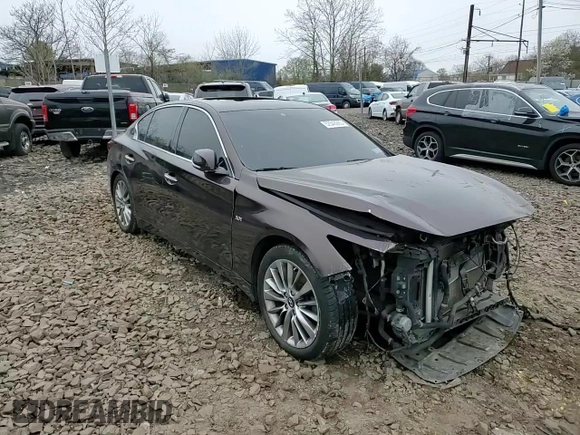 2019 Infiniti Q50 3.0t LUXE with VIN JN1EV7AP7KM512655, listed as a Copart auction lot 52543265 with 68,501 mi miles and Salvage Title. Bid and sale history available at carsss.com. Image 11.