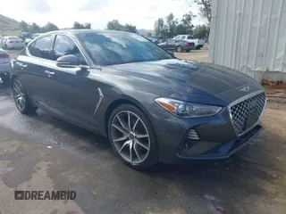 2021 Genesis G70 2.0T with VIN KMTG44LA9MU067016, listed as a IAAI auction lot 41905235 with 35,592 mi miles. Bid and sale history available at carsss.com. Image 1.