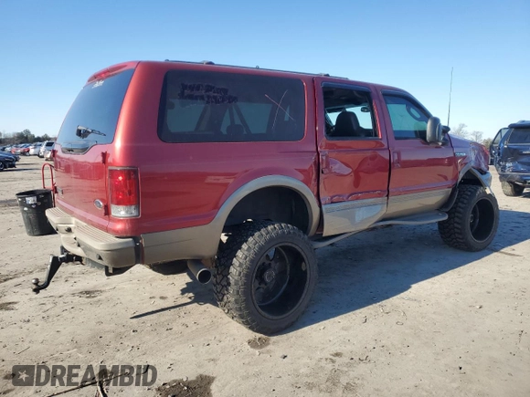 2003 Ford Excursion с VIN 1FMSU45F63EA16188, выставлен на аукционе Copart как лот 88310935 с пробегом 319 398 миль миль и Чистый • Clean title. История ставок и продаж доступна на DreamBid. Изображение 3.