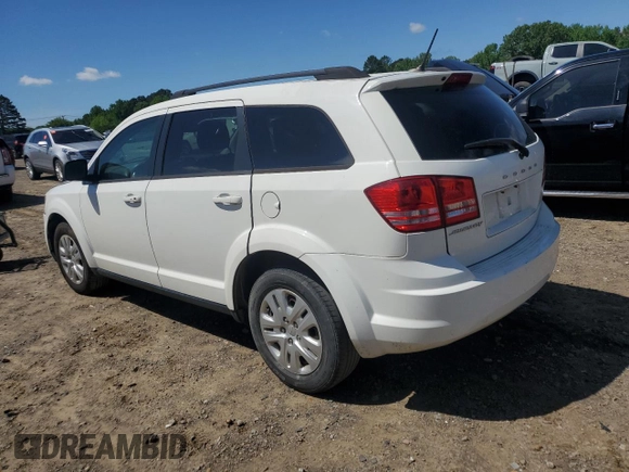 2018 Dodge Journey SE with VIN 3C4PDCAB6JT385668, listed as a Copart auction lot 53448745 with 106,446 mi miles and Salvage Title. Bid and sale history available at DreamBid. Image 2.