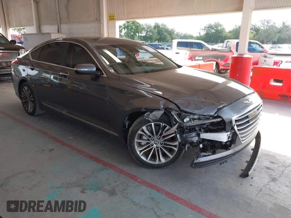 2017 Genesis G80 3.8L with VIN KMHGN4JE4HU171285, listed as a IAAI auction lot 42197648 with 125,192 mi miles and . Bid and sale history available at DreamBid. Image 1.