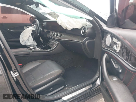 2018 Mercedes-Benz E-Class AMG E 43 with VIN WDDZF6EB3JA443828, listed as a IAAI auction lot 41877082 with 95,651 mi miles. Bid and sale history available at carsss.com. Image 5.