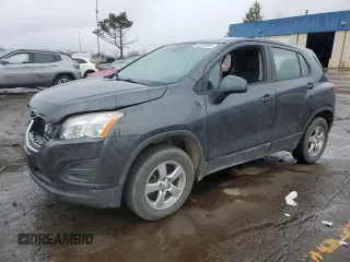 2016 Chevrolet Trax LS with VIN 3GNCJNSB5GL262591, listed as a Copart auction lot 49222665 with 118,896 mi miles and Clean Title. Bid and sale history available at carsss.com. Image 1.