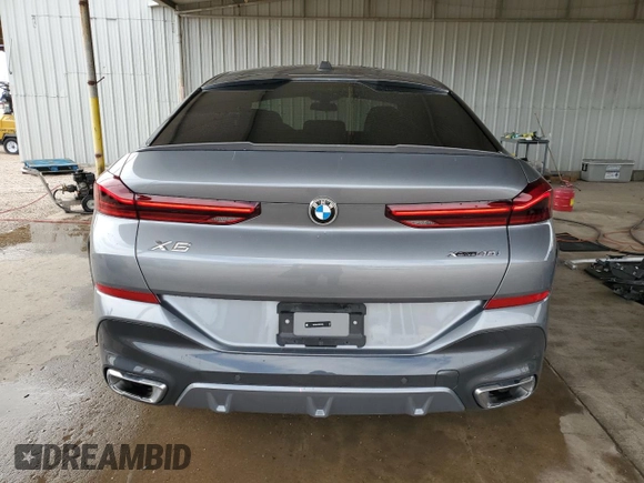 2025 BMW X6 xDrive40i with VIN 5UX33EX07S9X16169, listed as a Copart auction lot 47697065 with 17,365 mi miles and Clean Title. Bid and sale history available at carsss.com. Image 6.