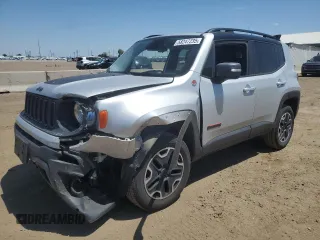 2017 Jeep Renegade Trailhawk z VIN ZACCJBCB9HPE82976, wystawiony jako Copart lot #58247235 z przebiegiem 92 350 mil mil oraz Szkoda całkowita • Salvage title. Historia ofert i sprzedaży dostępna na DreamBid. Obrazek 1.