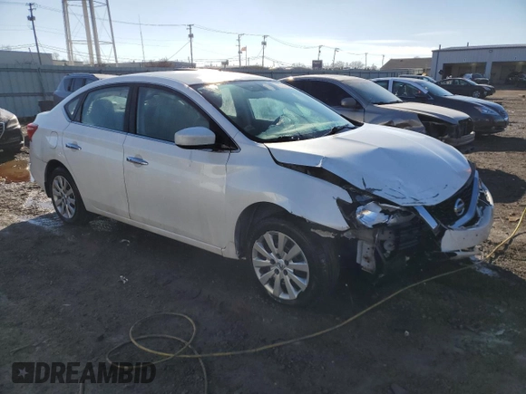 2017 Nissan Sentra SV with VIN 3N1AB7AP9HL661935, listed as a Copart auction lot 46664835 with 177,615 mi miles and Salvage Title. Bid and sale history available at DreamBid. Image 4.