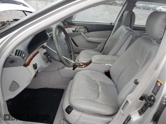 2002 Mercedes-Benz S-Class 5.0L with VIN WDBNG75J02A308650, listed as a Copart auction lot 71954194 with 191,891 mi miles and Clean Title. Bid and sale history available at carsss.com. Image 7.