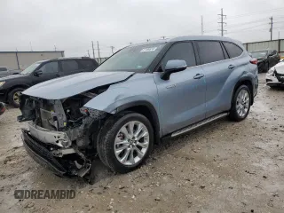 2021 Toyota Highlander Hybrid Limited with VIN 5TDYARAH6MS011158, listed as a Copart auction lot 47159674 with 64,460 mi miles and . Bid and sale history available at DreamBid. Image 1.