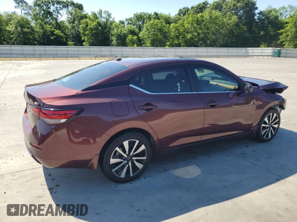 2024 Nissan Sentra SV with VIN 3N1AB8CV1RY382632, listed as a Copart auction lot 55803925 with 14,721 mi miles and Salvage title. Bid and sale history available at DreamBid. Image 3.