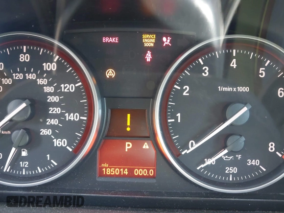 2011 BMW 3 Series 328i xDrive with VIN WBAKF5C52BE655212, listed as a IAAI auction lot 41802186 with 185,014 mi miles. Bid and sale history available at carsss.com. Image 7.