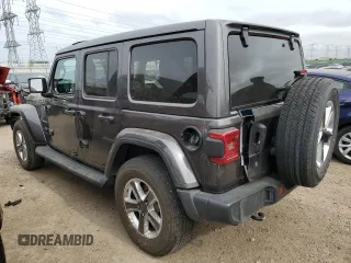 2018 Jeep Wrangler Unlimited Sahara with VIN 1C4HJXEN7JW295223, listed as a Copart auction lot 57385265 with 29,662 mi miles and Salvage title. Bid and sale history available at DreamBid. Image 2.