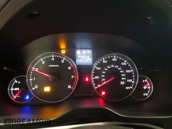 2014 Subaru Legacy 2.5i with VIN 4S3BMBA65E3029656, listed as a Copart auction lot 56973445 with 115,719 mi miles and Salvage title. Bid and sale history available at DreamBid. Image 9.