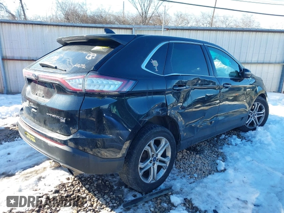 2015 Ford Edge Titanium with VIN 2FMTK4K93FBB61357, listed as a IAAI auction lot 41349092 with 290,055 mi miles. Bid and sale history available at carsss.com. Image 4.