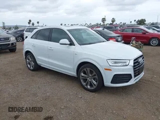 2017 Audi Q3 Prestige z VIN WA1GCCFS6HR001364, wystawiony jako IAAI lot #42120140 z przebiegiem 99 170 mil mil oraz . Historia ofert i sprzedaży dostępna na DreamBid. Obrazek 1.