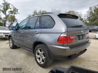 2005 BMW X5 3.0i with VIN 5UXFA13515LY13081, listed as a Copart auction lot 50143825 with 150,035 mi miles and Clean Title. Bid and sale history available at carsss.com. Image 2.