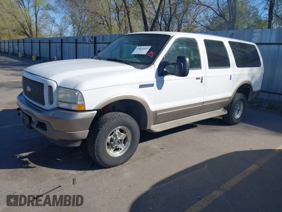 2003 Ford Excursion Eddie Bauer with VIN 1FMSU45PX3EB55961, listed as a IAAI auction lot 42024840 with 284,158 mi miles and . Bid and sale history available at DreamBid. Image 2.