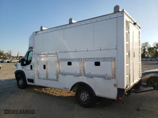 2023 Ram ProMaster Cutaway with VIN 3C7WRVMG3PE556005, listed as a Copart auction lot 77756434 with 10,827 mi miles and Salvage Title. Bid and sale history available at carsss.com. Image 2.