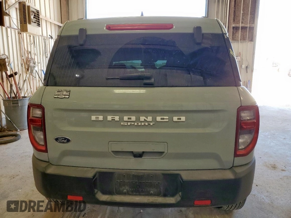 2024 Ford Bronco Sport Big Bend с VIN 3FMCR9B63RRF27161, выставлен на аукционе Copart как лот 59238505 с пробегом 22 150 миль миль и Списание • Salvage title. История ставок и продаж доступна на DreamBid. Изображение 6.