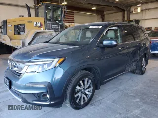 2019 Honda Pilot EX-L with VIN 5FNYF6H59KB068824, listed as a Copart auction lot 43918505 with 62,434 mi miles and Salvage Title. Bid and sale history available at carsss.com. Image 1.