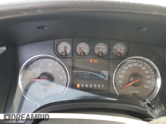 2010 Ford F-150 XL with VIN 1FTEW1C88AFA87575, listed as a Copart auction lot 51010135 with 190,599 mi miles and Clean Title. Bid and sale history available at carsss.com. Image 9.