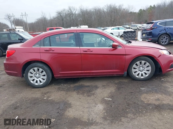 2013 Chrysler 200 LX with VIN 1C3CCBAG9DN736315, listed as a IAAI auction lot 41312803 with 78,344 mi miles. Bid and sale history available at carsss.com. Image 13.