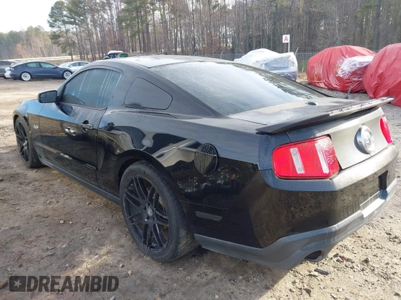 2011 Ford Mustang GT with VIN 1ZVBP8CF3B5168060, listed as a IAAI auction lot 41650870 with 109,352 mi miles. Bid and sale history available at carsss.com. Image 3.