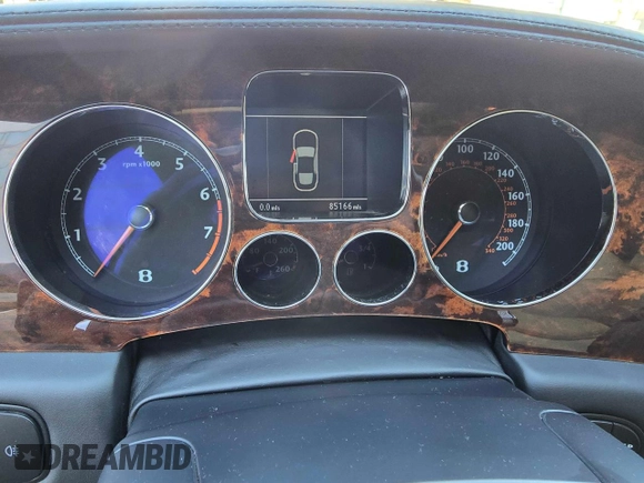 2006 Bentley Flying Spur with VIN SCBBR53W66C034319, listed as a Copart auction lot 65658225 with 85,166 mi miles and Salvage title. Bid and sale history available at DreamBid. Image 8.