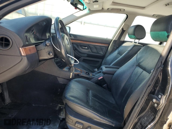 2000 BMW 5 Series 528iA with VIN WBADM6349YGV03856, listed as a Copart auction lot 41798265 with 253,628 mi miles and Salvage Title. Bid and sale history available at carsss.com. Image 7.