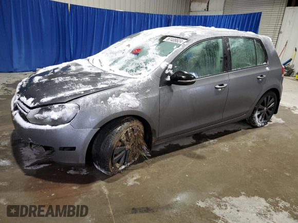 2014 Volkswagen Golf TDI w/Sunroof & Nav with VIN WVWDM7AJ8EW005019, listed as a Copart auction lot 87408824 with 88,332 mi miles and Salvage title. Bid and sale history available at DreamBid. Image 1.
