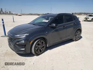 2023 Hyundai Kona N Line with VIN KM8K3CA38PU941480, listed as a Copart auction lot 48387575 with 30,923 mi miles and Salvage Title. Bid and sale history available at carsss.com. Image 1.