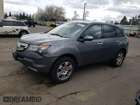 2008 Acura MDX with VIN 2HNYD282X8H523827, listed as a Copart auction lot 50609315 with 202,211 mi miles and Salvage Title. Bid and sale history available at DreamBid. Image 1.