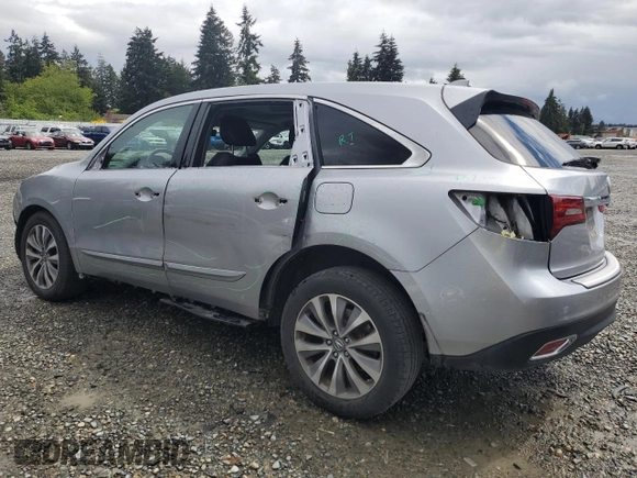 2016 Acura MDX Technology с VIN 5FRYD4H62GB025760, выставлен на аукционе Copart как лот 57114915 с пробегом 78 013 миль миль и Списание • Salvage title. История ставок и продаж доступна на DreamBid. Изображение 2.