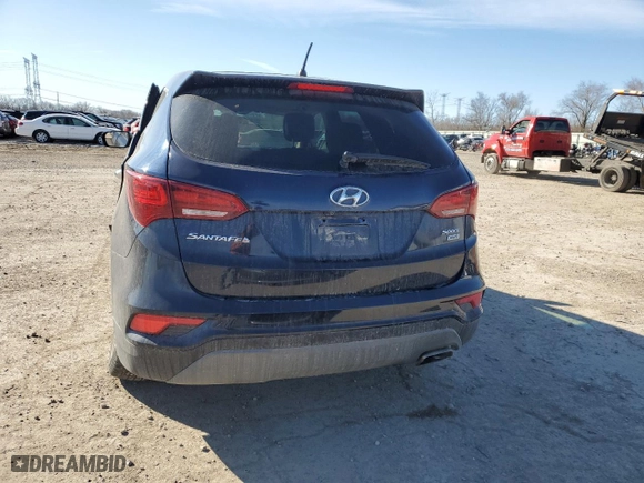 2018 Hyundai Santa Fe Sport 2.4L with VIN 5XYZTDLB5JG562328, listed as a Copart auction lot 47312495 with 90,357 mi miles and Salvage Title. Bid and sale history available at carsss.com. Image 6.