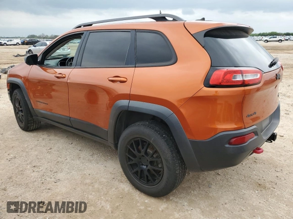 2015 Jeep Cherokee Trailhawk with VIN 1C4PJMBSXFW757382, listed as a Copart auction lot 53566885 with 139,972 mi miles and Clean Title. Bid and sale history available at carsss.com. Image 2.