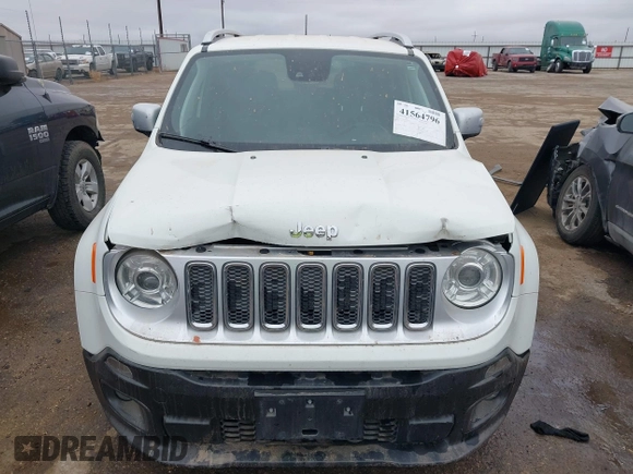 2018 Jeep Renegade Limited with VIN ZACCJADB1JPH47503, listed as a IAAI auction lot 41564796 with 91,226 mi miles and . Bid and sale history available at DreamBid. Image 12.